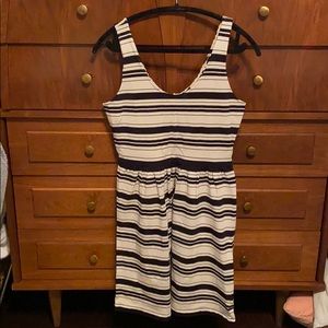 JCrew cotton striped tank dress